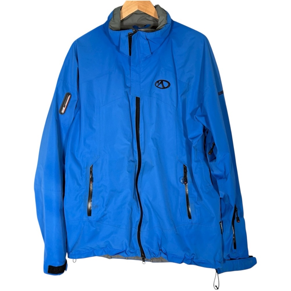 Marker Men's Gore-Tex Blue Jacket RECCO Reflector Outdoors Waterproof L
